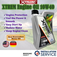 [Installation Provided] XTREM POTENZ 10W40 4L Fully Synthetic HC-EC Engine Oil VENOL Minyak Hitam