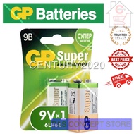 GP 9V Battery Super Alkaline Battery 1604A 9V Batteries 1pcs per card