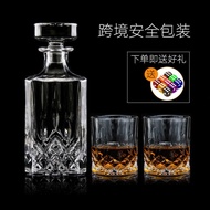 Whiskey Glass Set Household European Style Glass Whiskey Crystal Glass Wine Bottle Wine Jug Wine Set