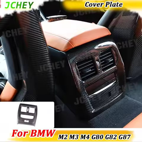 JCHEY Carbon Fiber Car Interior Air Conditioning Outlet Cover Plate for BMW G87 M2 G80 M3 G82 M4 202
