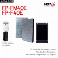 Sharp FP-FM40E FP-F40E Compatible Replacement Hepa Carbon Filter - Hepalife