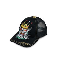 Ed Hardy Bulldog King Trucker Cap- Unisex