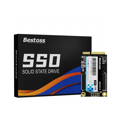 Bestoss mSATA SSD 128GB 256GB 512GB 1TB Mini SATA III Internal Solid State Drive for Laptop Desktop 
