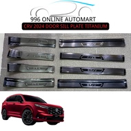 HONDA CRV 2024-PRESENT TITANIUM SILL PLATE, TITANIUM SIDE STEP, DOOR STEP PROTECTOR GARNISH STAINLES
