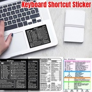Popular Computer Shortcut Quick Finder Self-adhesive Shortcut Key Label Colorful Transparent Keyboard Guide Windows PC Reference Keyboard Shortcut Sticker For PC Laptop Desktop