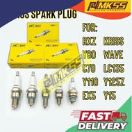 READY STOCKVGL SPARK PLUG (F5TC/BM6A/A7TC/E6TC/B8TC) PLUG RXZ Y80 C70 Y110 EX5 KRISS WAVE LC135 Y125