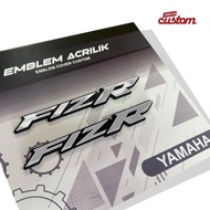 YAMAHA FIZR 3D RAISED ACRYLIC EMBLEM F1ZR BODY COVER ACCESSORIES/