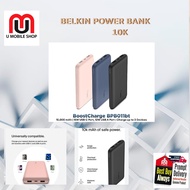 Belkin BPB011bt Boost Charge Power Bank 10K + USB-A to USB-C cable (IPhone, ipad, tablet, earbuds)