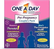 One A Day Men's & Women's Pre-Pregnancy Multivitamin including Vitamins A, Vitamin C, Vitamin D, B6,