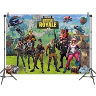 [SG] Fortnite Party Photography 5x3ft Backdrop Banner Supplies for Party background Happy Birthday Party Decorations