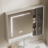 Waterproof Moisture-Proof Stainless Steel Smart Mirror Cabinet Wall-Mounted Bathroom Mirror Box Toilet Bathroom Bathroom Mirror