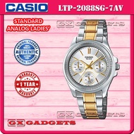 CASIO LTP-2088SG-7AV STANDARD ANALOG LADIES WATCH DATE DAY 24HOUR WR50M LTP-2088