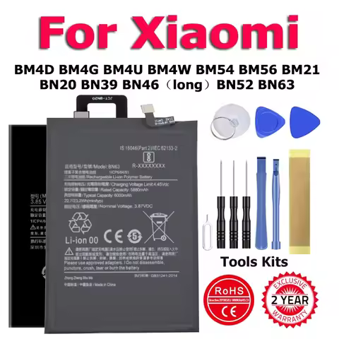 BN46 BN63 BM4D BM4G BM4U BM54 BM56 BM21 BN20 BM4W For Xiaomi Redmi Note BM4D F3 1 5C 9 10 Play 8T 7 