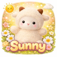 SUNNY Premium Cute White Sheep Teddy Bear Plushie