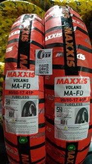 Paket Ban Maxxis Volans Uk 80 80 17 dan 90 80 17 Tubles Diamond