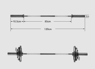 [Instock] Hare Fitness Olympic Barbell / Straight Bar EZ Bar / Weightlifting Bar
