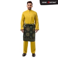 Gene Martino Baju Melayu Premium Dull Satin Classic Fit 777 - 25 Pale Green