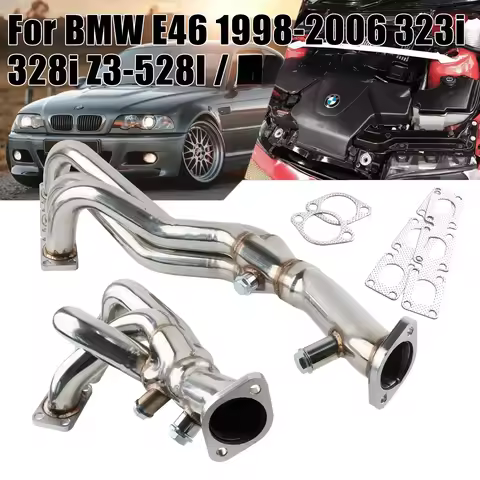Stainless Steel Exhaust short Header for BMW M52 (1994-2002) | E36 E46 320i 323i E39 520i 523i 528i 