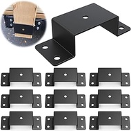 10 Pcs Trailer Stake Pocket Bracket for 2'' x 4'' Lumber Heavy Duty Utility Trailer Stake Pocket for