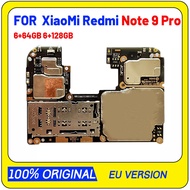 in stock For Xiaomi Redmi Note 9 Pro Motherboard Original 128GB 256GB For Hongmi Redmi Note 9 Pro Lo