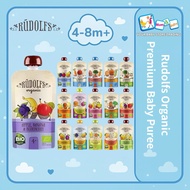 Rudolfs Organic Premium Baby Puree to Eat/ Travel food (4m+ to 8m+)