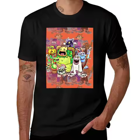 My Singing Monsters characters N3 Graphic T-Shirt Breathable Basic Cotton T-Shirt