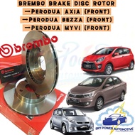 BREMBO PERODUA AXIA / PERODUA BEZZA / PERODUA MYVI (YEAR 2005-2010) BRAKE DISC ROTOR (FRONT)