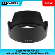 Lens Hood HB32 Lens 18-105mm 18-135mm 18-140mm Lenshood HB 32 Nikon D3100 D3200 D3300 D3400 D5000 D5100 D5200 D5600 D7000 D7100 D80 D90