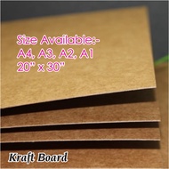 Kraft Board 800gsm 1000gsm | A4 A3 | Modeling Board | Kraft Card | DIY Art Craft Architectural Model