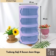 Tudung Saji 4 Susun Jeon Ungu