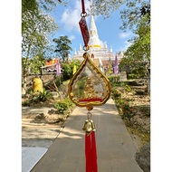 龙婆托 lp Thuad 泰国Wat Pha Kho 庙恭请  车神金色龙婆托 lp Thuad佛牌小金身佛像精美吊牌 吊车/吊室内