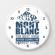 Jam Dinding Pendakian Gunung Mont Blanc