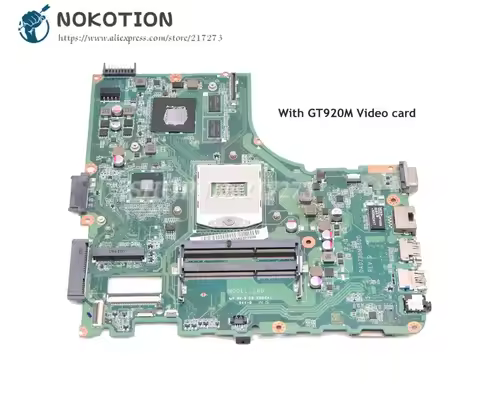 NOKOTION For ACER aspire E5-472G E5-472 Laptop Motherboard 14 inch GT920M GPU DA0Z8BMB6D0 NBVAE11001