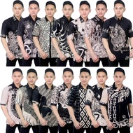 KEMEJA HITAM The Latest Modern Men's Sweet Black Batik Shirt/Uniform For Men's Contemporary Work Batik