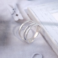 Achicat.sterling Silver Ring.thumb Ring|Shimmer Enclosing Hug.customized Lettering.as24009