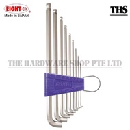 EIGHT TTS-7 TTS-9 Stubby Short Arm Long Length Taper Head Ball Point Hexagon Allen Key Wrench Set