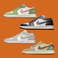 [Pure Original Version] Air Jordan 1 Low AJ1 Low-Top Voodoo Doll Soot aj Black White Panda Black Toe