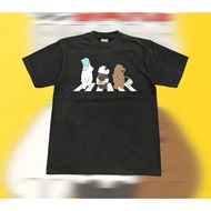 We Bare Bears T-Shirt Fade Black/White DTG