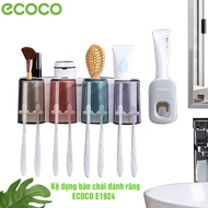 ECOCO E1924 toothbrush holder with new version, sturdy sticker design