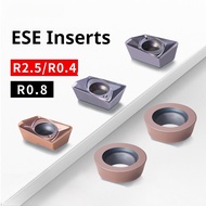 A Box ESE Milling Insert CNC Machine Tool Alloy Milling Cutter InsertR0.4 R0.8 R2 R2.5 Cutter Insert