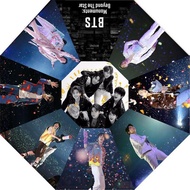 【BTS Payung】 BT21 Payung Otomatis 3 Lipat 8 Tulang Anti-Uv Perlengkapan BTS Grup Pria Korea Perlengk