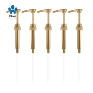 5 Pcs Coffee Milk Tea Dispenser Syrup Pump Black Liquid Dispenser for Torani Syrup 8Ml Juice Bottle 
