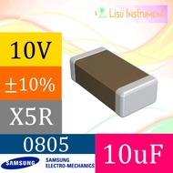 10uF ��10% 10V X5R 0805  Ceramic Capacitor MLCC CL21A106KPFNNNE Samsung