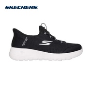 Skechers สเก็ตเชอร์ส รองเท้าผู้หญิง Women Slip-Ins GOwalk Joy Zara Walking Shoes - 124678-BKW Air-Co
