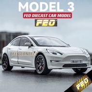 FEO 1/24 1/32 Tesla Model 3 Diecast Car Model Alloy Car Diecast Model Toy Vehicle Pull Back Car Kere