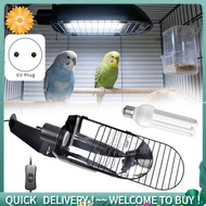 UVB 2.4 Bird Cage Light Combo Kit, 20W UVB Bird Light Bulb, Deep U-Shaped Lamp Fixture with Fluoresc