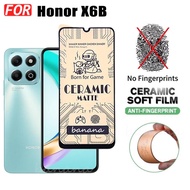 3 ใน 1 Honor X6B เคสโทรศัพท์กันกระแทกสําหรับ Honor X 6B X6 B ฟิล์มฝ้าเซรามิก + ฟิล์มเลนส์กล้อง