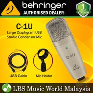 Behringer C-1U Large Diaphragm USB Studio Condenser Microphone Mic (C1U C 1U)
