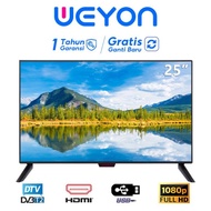 (o.o) Weyon tv digital 24 inch FHD tv led 21 inch Televisi(Model