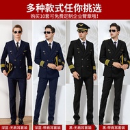 [Quick Shipment] Aviation Captain Uniform Male Pilot Air Uniform Jacket Professional Suit Property O